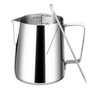 Ujjdwiurgh Kit de Pièces D'Accessoires pour Machine à à Cappuccino avec Pichet à Mousse de Lait de 12 Oz avec Stylo à Latte, Échelle Transparente pour, le Bar et les Cafés