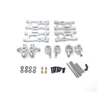 Ujjdwiurgh Kit de pièces de mise à niveau de bras oscillant en métal pour 144001 1/14 124018 124019 1/12 RC Accessoires de voiture, argent