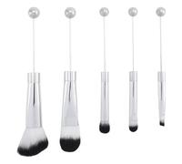 Ujjdwiurgh Kit de pinceaux de maquillage perlés en perles de silicone pour bricolage