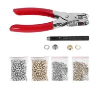 Ujjdwiurgh Kit de Pinces à œIllets pour œIllets, Kit D'Outils pour œIllets 1/4" 6 Mm avec œIllets MéTalliques avec Rondelles, œIllets pour œIllets