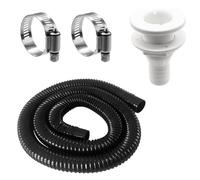 Ujjdwiurgh Kit de Plomberie de 1-1/8 Pouces de Diamètre de Tuyau de Pompe de Cale, Kit D'Installation de Pompe de Cale, Matériel de Remplacement de Sortie de Vidange