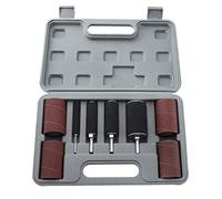 Ujjdwiurgh Kit de ponceuse à tambour avec bande de ponçage avec étui de broche pour outils rotatifs