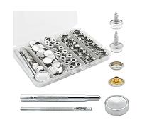 Ujjdwiurgh Kit de Pression en Toile Kit de Pression en Acier Inoxydable Argent¨¦ pour Meubles de Couverture de Bateau