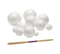 Ujjdwiurgh Kit de Projet de SystèMe Solaire, PlanetModel Crafts 14 Boules de SphèRes en PolystyrèNe de Taille Mixte pour Les Projets Scientifiques Scolaires