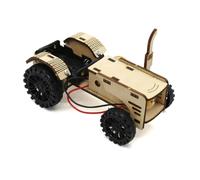 Ujjdwiurgh Kit de projet de tige d'apprentissage pour enfants école éducation scientifique en bois tracteur voiture 1 ensemble