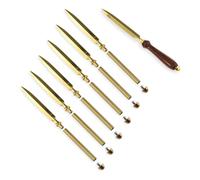 Ujjdwiurgh Kit de Projet Finition Or, 6 Pièces pour Fabriquer des Fournitures de Bureau pour la Classe, pour le Bricolage