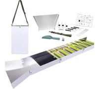 Ujjdwiurgh Kit de prospection et de panoramique doré - Comprend une boîte pliable de 127 cm - Accessoires d'équipement minier portable en alliage d'aluminium