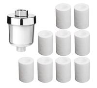 Ujjdwiurgh Kit de purificateur de sortie d'eau universel pour robinet de cuisine, salle de bain, douche avec filtration en coton PP