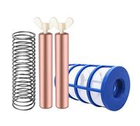 Ujjdwiurgh Kit de Remplacement D'Anode en Cuivre pour Piscine Solaire, Accessoires de Tige de Purification, Test de Produits Chimiques de Rechange pour Piscine, Outils de Nettoyage de Jardin