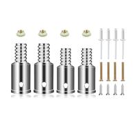 Ujjdwiurgh Kit de remplacement universel de pointe filetée ultra filetée pour 2 cm pour poteaux en bois ou en métal de 2,5 cm pour balai et balai