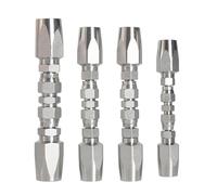 Ujjdwiurgh Kit de Réparation de Raccords de Tuyaux Hydrauliques Réutilisables 4 Pièces, Raccords de Tuyaux Hydrauliques 1/2 Po 3/4 Po, Kit de Réparation de Tuyaux Hydrauliques sur le Terrain