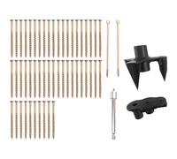 Ujjdwiurgh Kit de réparation de sol, plus besoin de couiner, élimine les grincements de sol, s'adapte à la plupart des moquettes en bois dur, utilisé pour réparer les planchers, facile à installer