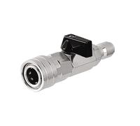 Ujjdwiurgh Kit de robinet à boisseau sphérique pour nettoyeur haute pression avec bouchon à connexion rapide de 6,35 mm pour pompe de lavage de voiture électrique, tuyau à raccord rapide