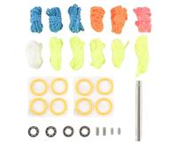 Ujjdwiurgh Kit de Roulement Yoyo, 12 Cordes Yoyo, 8 Coussinets en Silicone, 2 Roulements Insensibles à 10 Billes, 2 Roulements RéActifs C éTroits, 4Yoyo