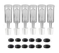 Ujjdwiurgh Kit de Sas de Brassage de Fermentation, Œillets de Fermentation, Fabrication de Bière, Vin Kombucha, Convient Aux Pichets D'un Gallon, Paquet de 6