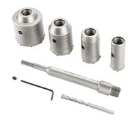 Ujjdwiurgh Kit de Scie Cloche à Béton, Forets de 30 40 50 65 mm pour Perceuses à Percussion SDS Plus, Forets Circulaires, de Scies Cloche pour Brique