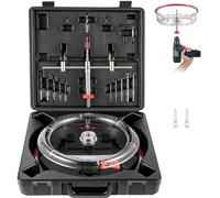 Ujjdwiurgh Kit de scie-cloche réglable en acier 40-200 mm pour placage d'ardoises