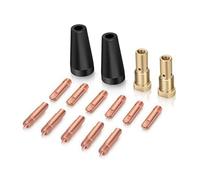 Ujjdwiurgh Kit de soudage MIG 15 pièces de buse sans gaz 0,9 mm en laiton de rechange pour soudeur MIG