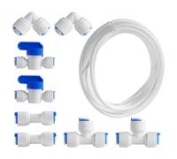 Ujjdwiurgh Kit de tuyau d'alimentation en eau de réfrigérateur de 10 m et connecteurs rapides