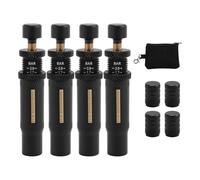 Ujjdwiurgh Kit de Valve de Dégonflage de Pneu à Arrêt Automatique Réglable (10-30 PSI) 4 Pièces Outil de D'Air de Pneu à Visser pour Véhicules Moto