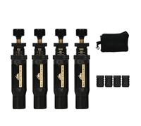 Ujjdwiurgh Kit de valve de dégonflage de pneu réglable (10-30 psi) 4 pièces à visser pour pneus de véhicules et motos