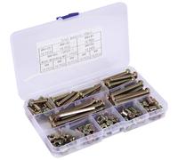 Ujjdwiurgh Kit de vis de lit pour bébé, lot de 100 boulons hexagonaux pour chaises de berceau, M6