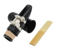 Ujjdwiurgh Kit D'Embouchure, Comprend une Ligature + Anche de Clarinette 2.5 + Embouchure de Clarinette Noire Capuchon en Plastique Accessoires pour Instruments de Musique