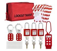 Ujjdwiurgh Kit D'Étiquetage de Verrouillage, Kits D'Étiquetage de Verrouillage Électriques, D'Étiquetage de Verrouillage, Kit de Verrouillage de Sécurité pour Interrupteur Électrique