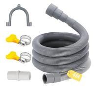 Ujjdwiurgh Kit D'Extension de Tuyau de Machine à Laver Universel avec Pinces de Support et Connecteur