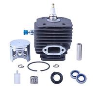 Ujjdwiurgh Kit d'extrémité supérieure de bague de piston de cylindre de 48 mm pour tronçonneuse 261 262 262XP 262XPH 503907971 503541171 503541172