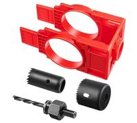 Ujjdwiurgh Kit D'Installation de Serrure de Porte, Kit de Perçage de Trou de Porte pour Portes en Bois, Kit D'Installation de Bouton de Porte de Scie Cloche de Serrure de Porte et Facile à Insta