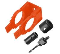 Ujjdwiurgh Kit d'installation de serrure de porte - Kit de perçage de trou de porte pour serrure de porte en bois - Kit d'installation de scie cloche et bouton de porte