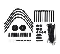 Ujjdwiurgh Kit D'Organisateur de Cordon de Gestion de Câble de 152 PièCes, Comprend des Clips D'Organisateur de Câble Auto-AdhéSifs, des Clips de Gestion de Manchons de Câble