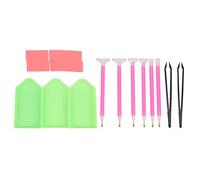 Ujjdwiurgh Kit d'outils de bricolage, matériaux ABS + silicone, y compris pince, disque, colle, stylo et sacs pour loisirs créatifs (22 pièces)
