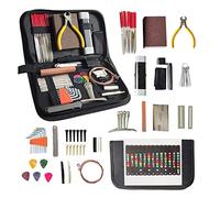 Ujjdwiurgh Kit D'Outils de Guitare 67 PièCes pour la Configuration, le RéGlage et la RéParation de L'Intonation, Kit D'Entretien de Guitare pour Guitare Basse et UkuléLé