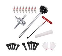 Ujjdwiurgh Kit d'outils de valve de pneu à changement rapide - Kit d'outils de réparation de pneu pour TR413