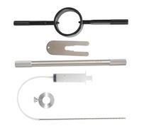 Ujjdwiurgh Kit d'outils d'entretien de fourche de moto, outil de compresseur de ressort de fourche et kit d'outils de niveau d'huile de fourche avant, outil d'entretien de fourche