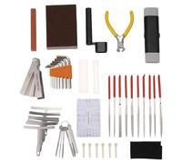 Ujjdwiurgh Kit D'Outils D'Entretien de RéParation de Guitare 45 PièCes avec Sac de Transport Grand Ensemble D'Outils de Soin pour Guitare Acoustique Guitare éLectrique