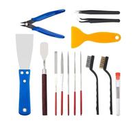 Ujjdwiurgh Kit D'Outils pour Imprimante 3D 23 Pièces, Outils de Retrait D'Accessoires D'Imprimante 3D Comprenant un Kit de Nettoyage de Buse, un Couteau à Mastic, des Grattoirs, des Brosses