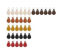 Ujjdwiurgh Kit porte-clés en cuir avec porte-clés et rivets pour loisirs créatifs (6 couleurs)