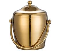 Ujjdwiurgh KTV Seau à glace à double couche en acier inoxydable pour ustensiles de bar, champagne ou vin