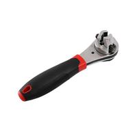 Ujjdwiurgh La clé à cliquet réglable est adaptée pour une clé à douille réglable de 6 à 22 mm avec poignée antidérapante