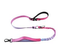 Ujjdwiurgh Laisse Antidéflagrante pour Chien de Compagnie Laisse pour Animaux de Compagnie Taille Bandoulière Mains Laisse pour Chien Rose Violet Dégradé