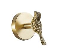 Ujjdwiurgh Laiton Doré Animal Crochet Laiton PatèRe Porte Crochet Salle de Cuisine Crochets Porte-Serviettes (Oiseau)