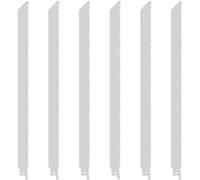 Ujjdwiurgh Lame de Scie à Coupe Alimentaire Congelée Universal 6PCS 12 Pouces en Acier Inoxydable Lames de Scie Alternativement Lame de Scie de Coupe de Bœuf Glacé