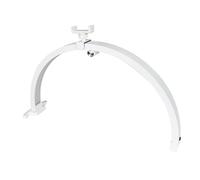 Ujjdwiurgh Lampe de Bureau à Ongles Demi-Lune de 22 Pouces 20 W à Commande Tactile Lampe de Beauté de Manucure Pliable Demi-Lune avec Pince pour Téléphone Prise Ue Blanche