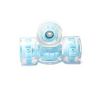 Ujjdwiurgh Land Lot de 4 roues de planche de surf 6 lumières en polyuréthane pailleté pour skateboard, longboard, roues de planche de surf hautement élastiques, A