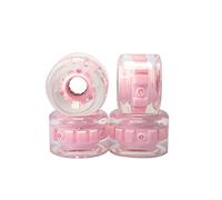 Ujjdwiurgh Land Lot de 4 roues de planche de surf 6 lumières en polyuréthane pailleté pour skateboard, longboard, roues de planche de surf hautement élastiques, B