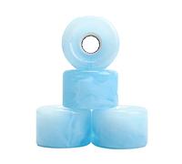 Ujjdwiurgh Land Lot de 4 roues de planche de surf en polyuréthane à paillettes pour skateboard, longboard, roues hautement élastiques Bleu