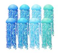 Ujjdwiurgh Lanternes méduses en papier méduses décoratives à suspendre Bleu